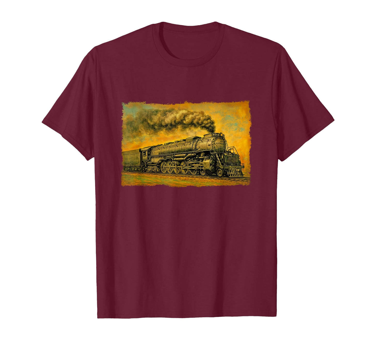 1940s Big Boy Steam Engine Locomotive - Vintage 4014 Train T-Shirt