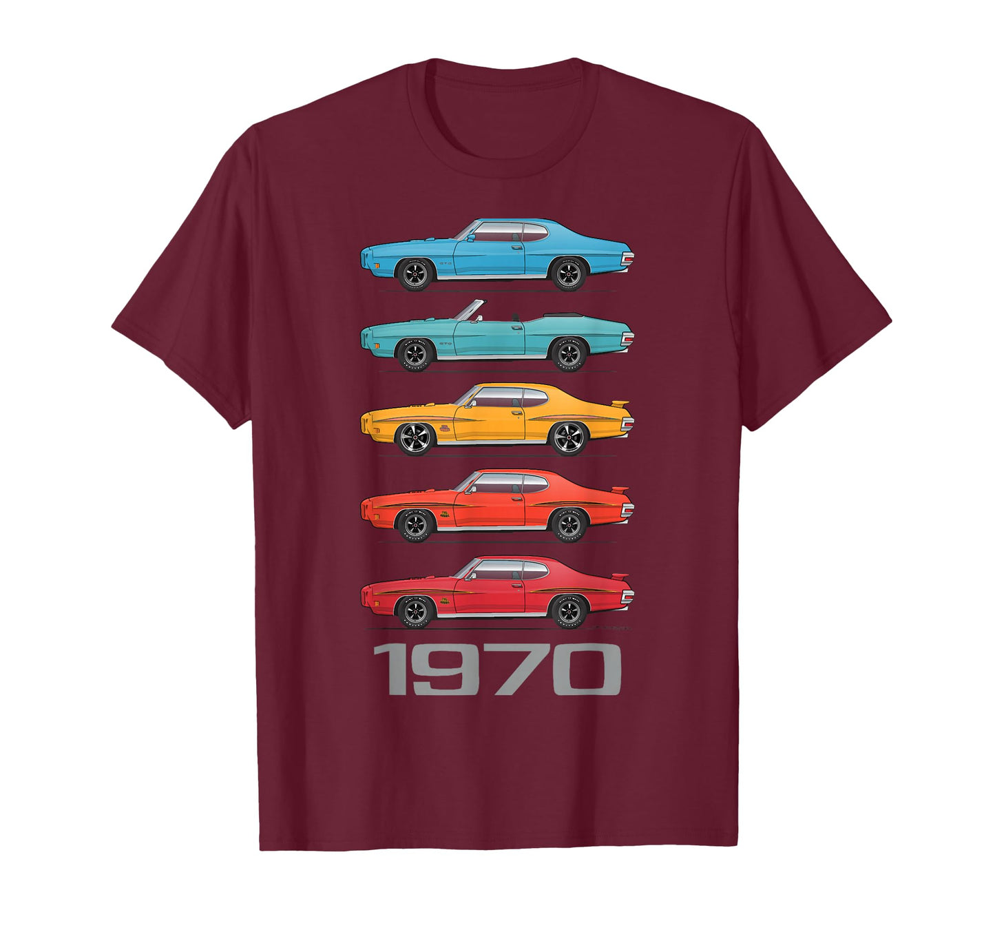 1970 70 GTO Classic Car Old School Muscle Car T-Shirt