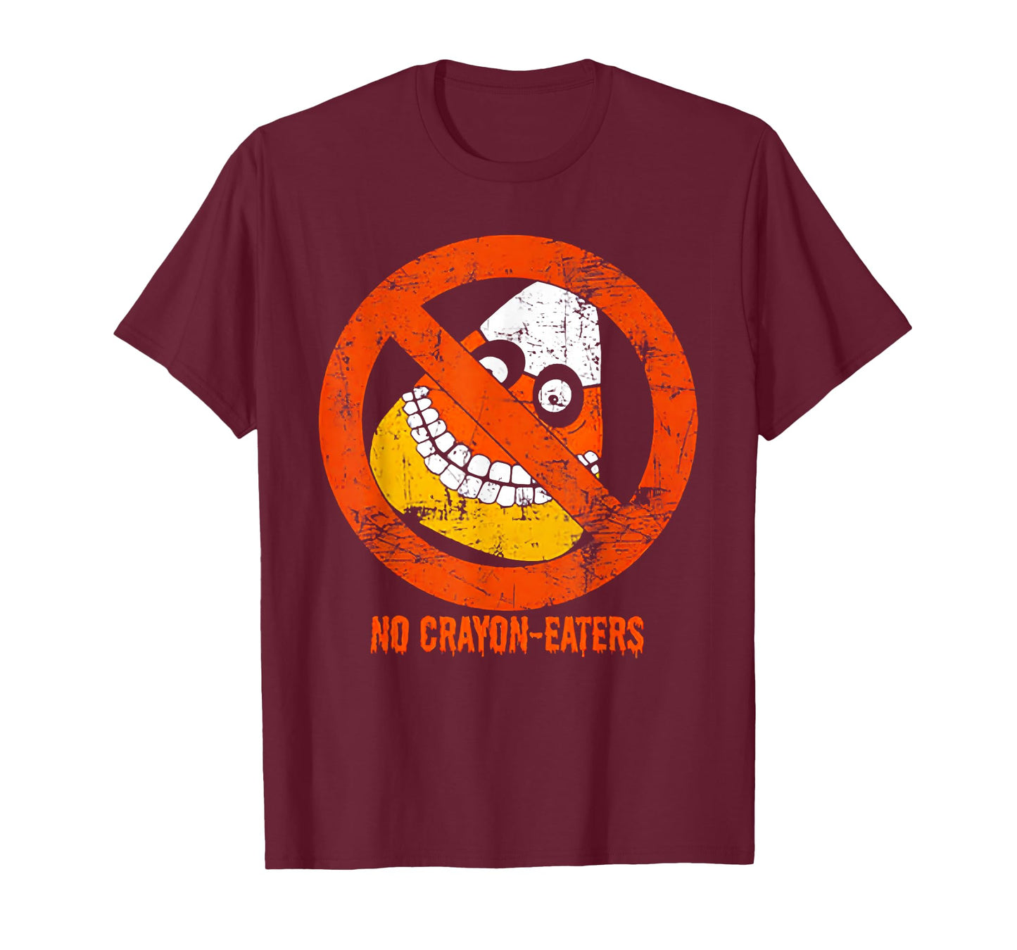 No Crayon Eaters - Anti Candy Corn Halloween T-Shirt
