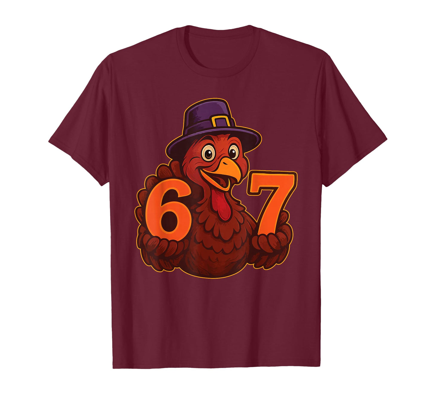 67 Meme Thanksgiving Turkey Hands 6-7 Funny 6.7 Matching T-Shirt