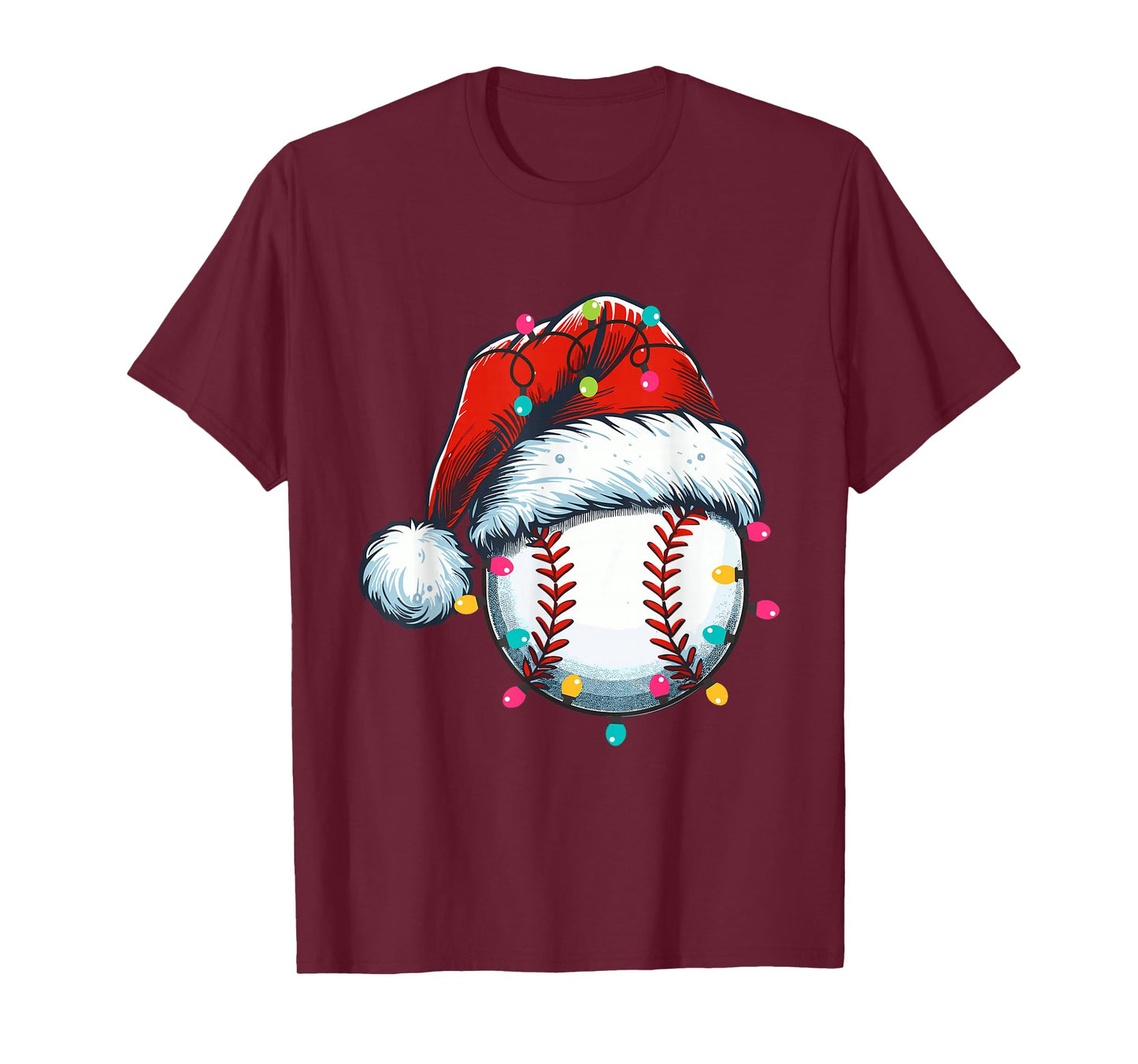 Christmas Baseball Lover Sports Player Funny Xmas Outfit T-Shirt