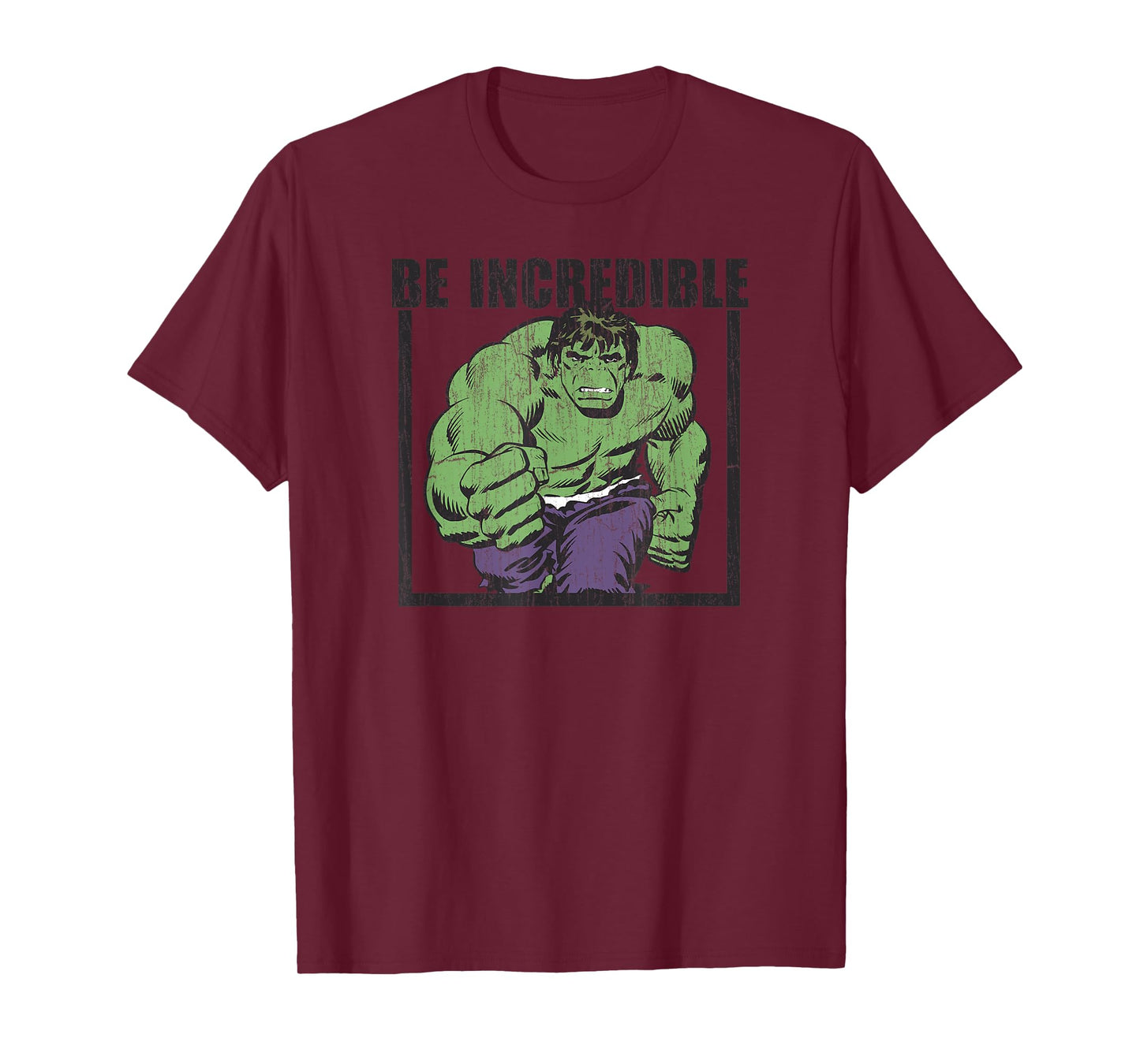 Marvel Comics Retro Classic Vintage Hulk Be Incredible T-Shirt