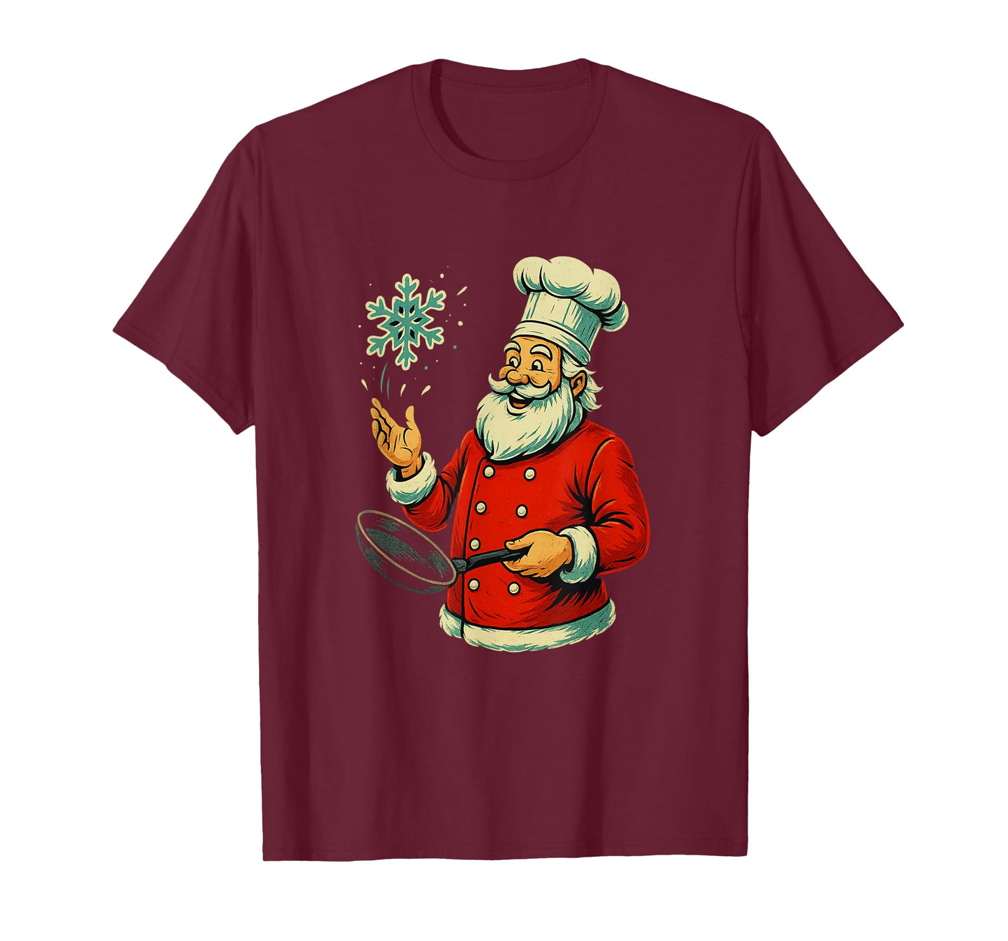 Christmas Chef Santa Cooking Holiday Baker Humor Baking T-Shirt