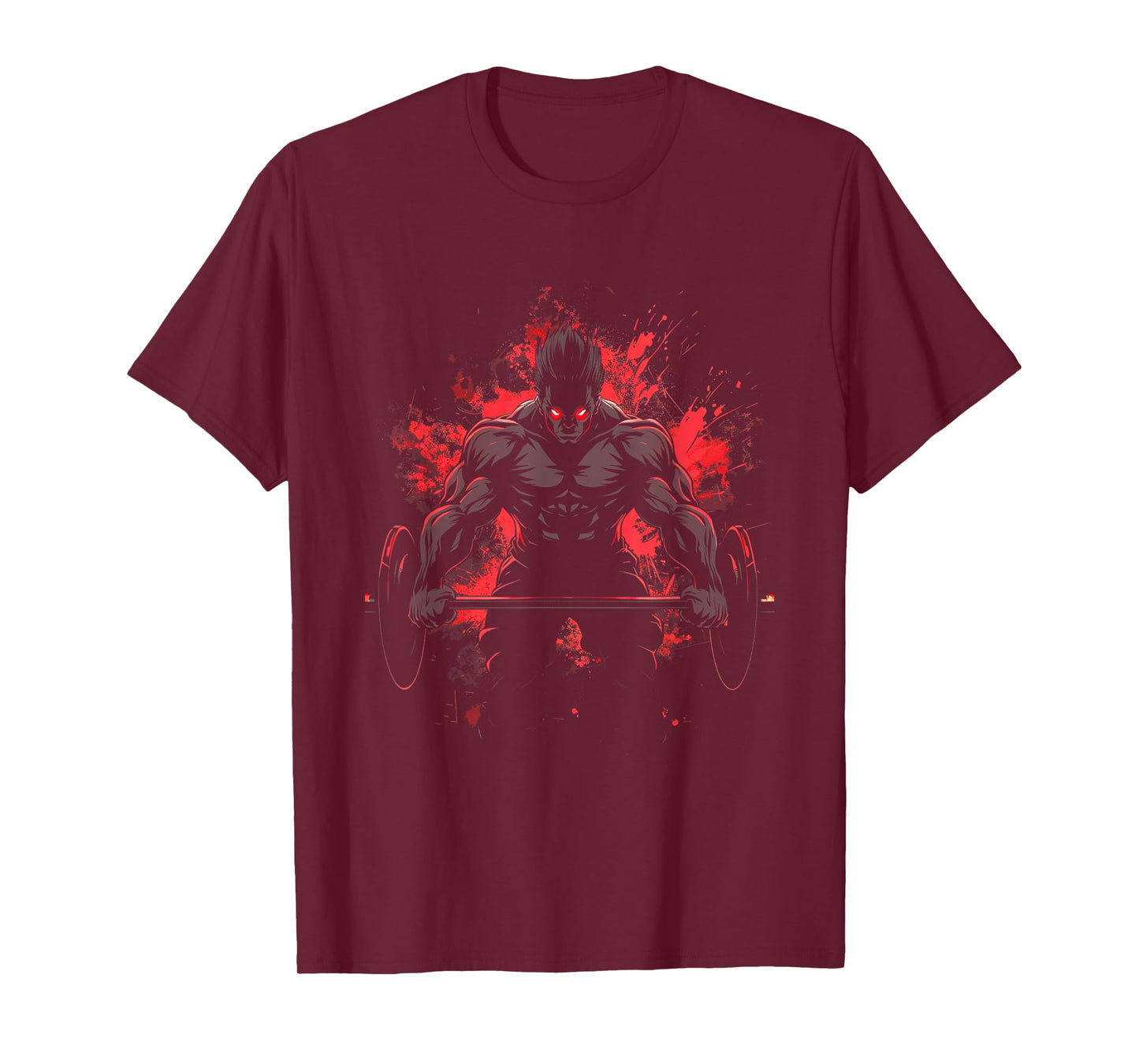 Bodybuilding Workout Muscle Powerlifting Anime Men Character Deadlift Power Gym Fitness T-Shirt