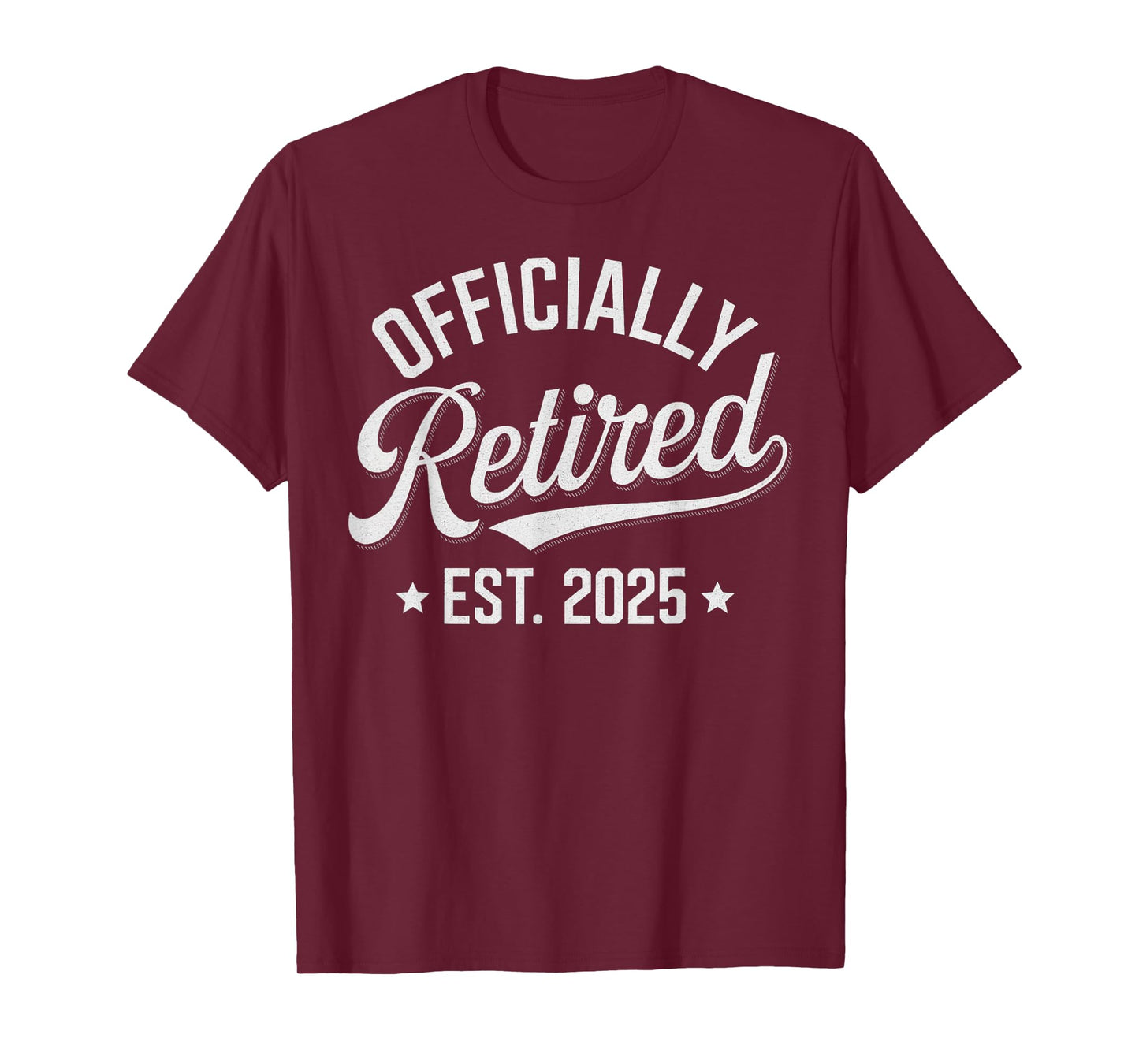 Vintage Retired 2025 Retro Retirement Men Women Humor T-Shirt