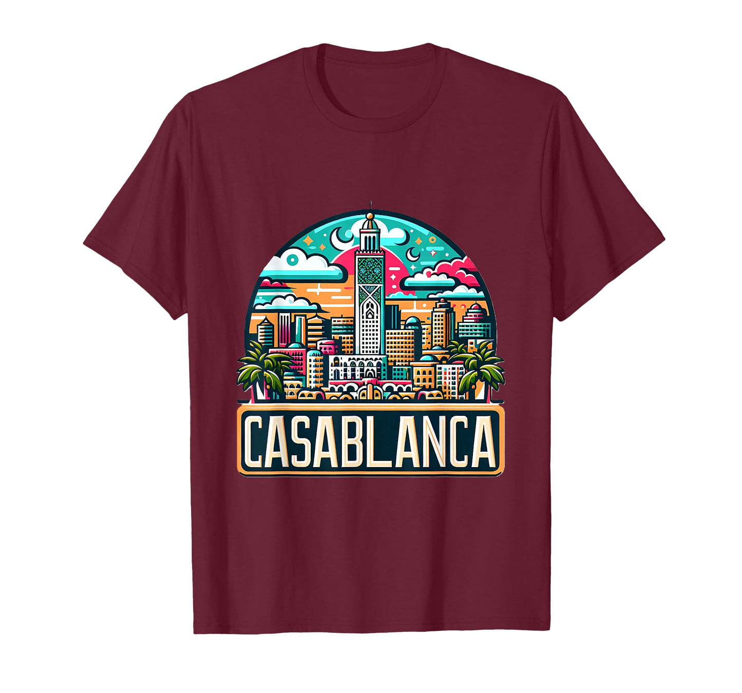 Morocco Casablanca Skyline Moroccan Costume T-Shirt
