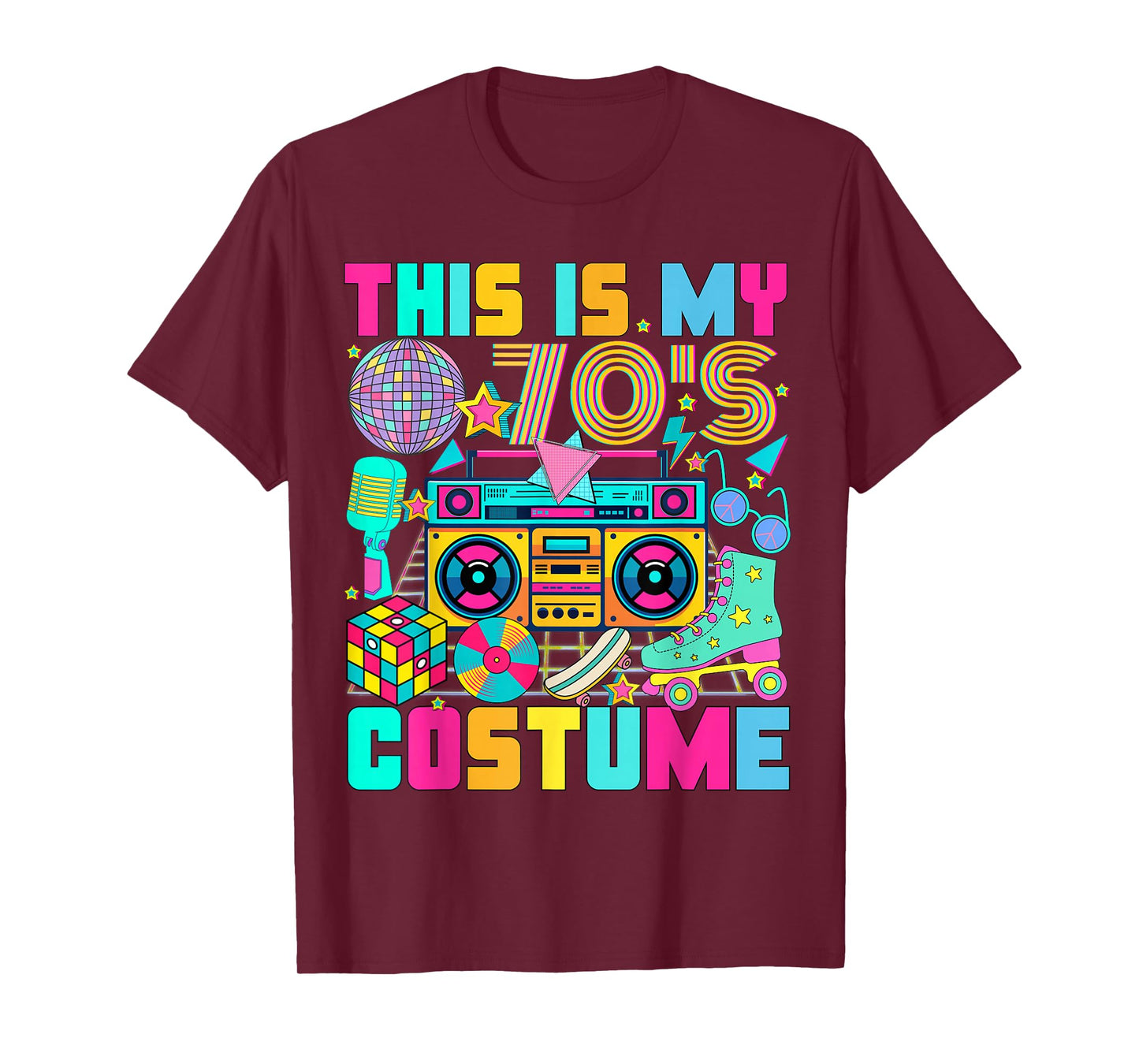 This is My 70s Costume 1970s Party 70's Outfit Men Women T-Shirt