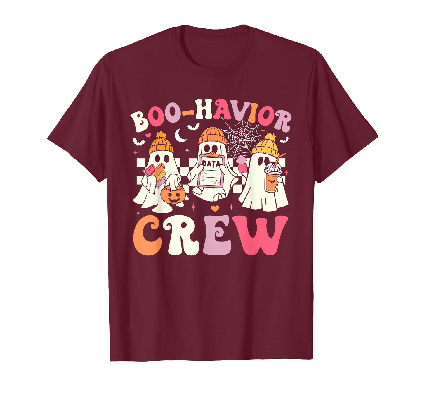 Retro Boo-Havior Crew Behavior Analyst Halloween ABA RBT T-Shirt