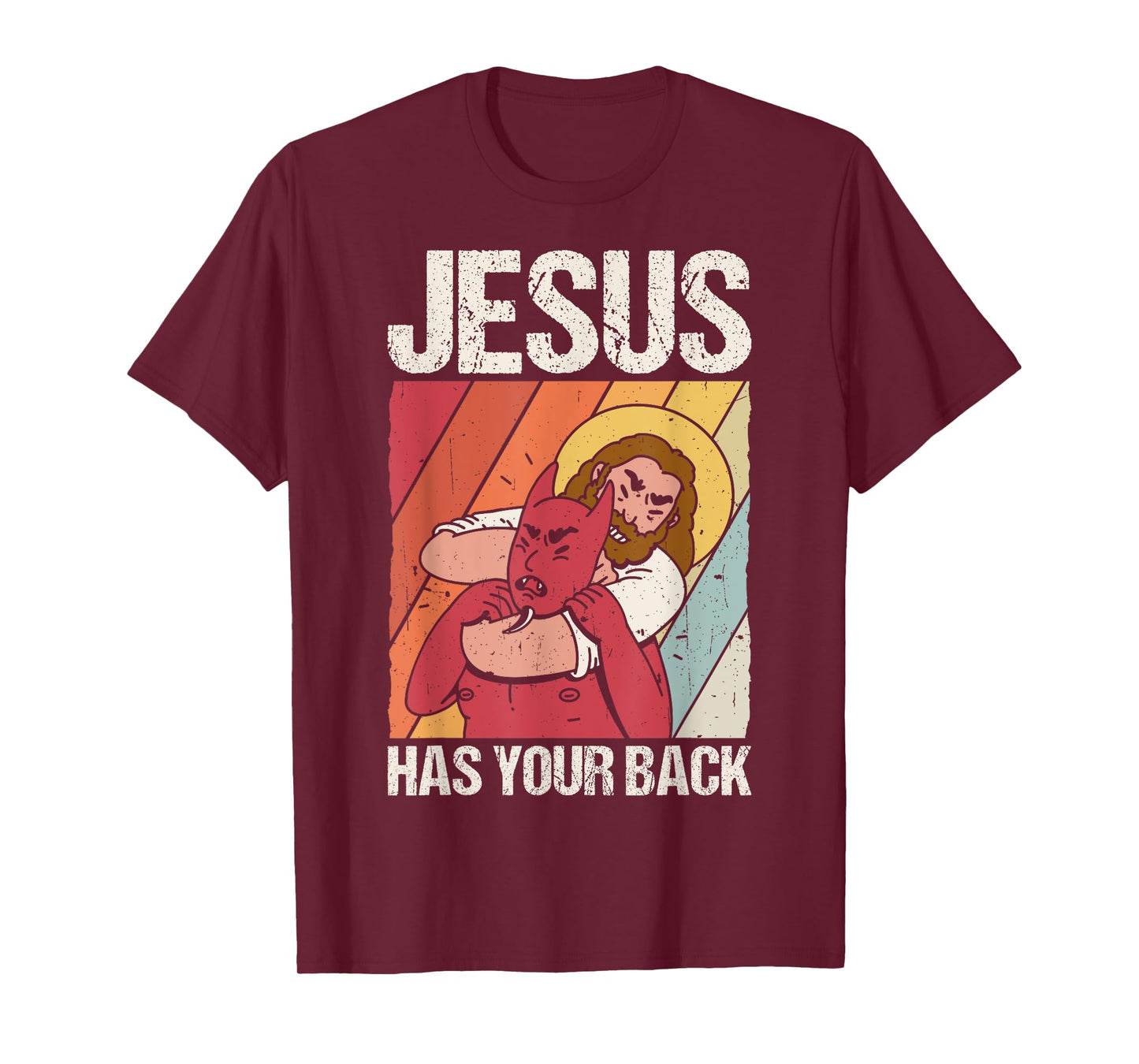 JESUS HAS YOUR BACK Christian Jiu Jitsu T-Shirt