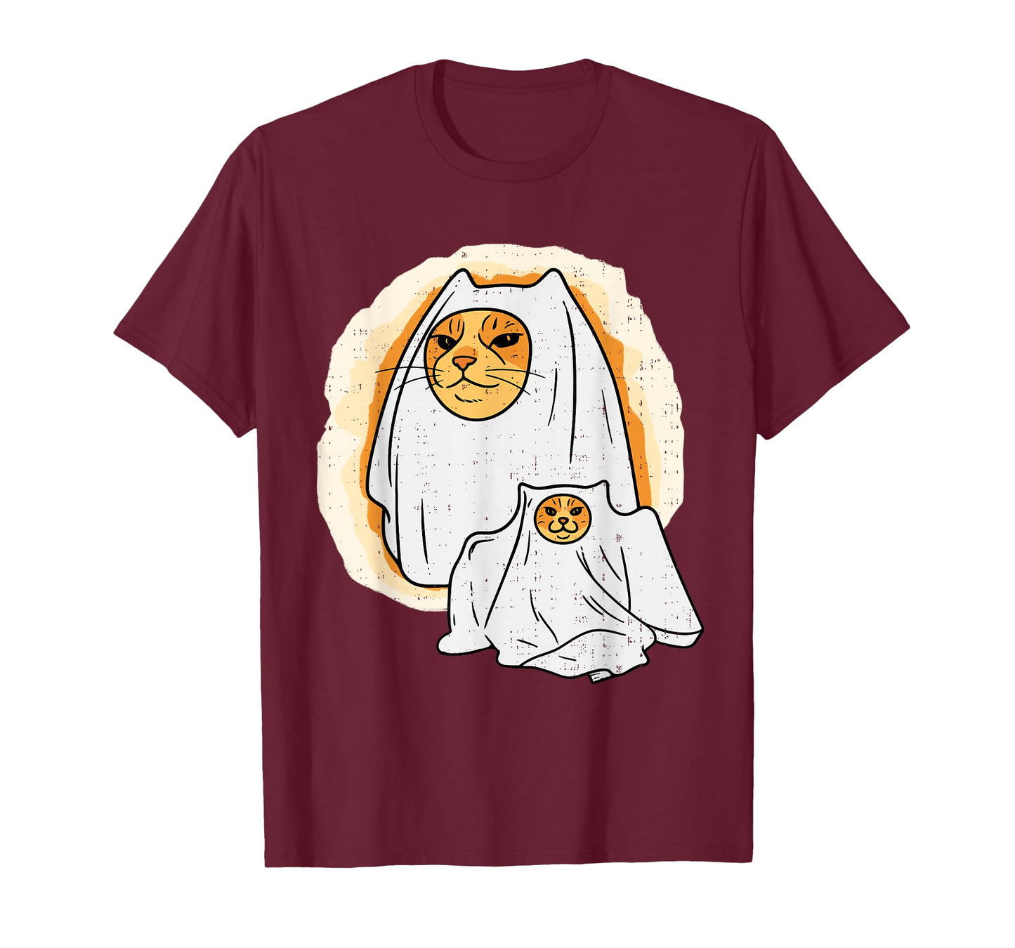 Funny Cat Ghost Kitty Kitten Meme Halloween Animal Pet Lover T-Shirt