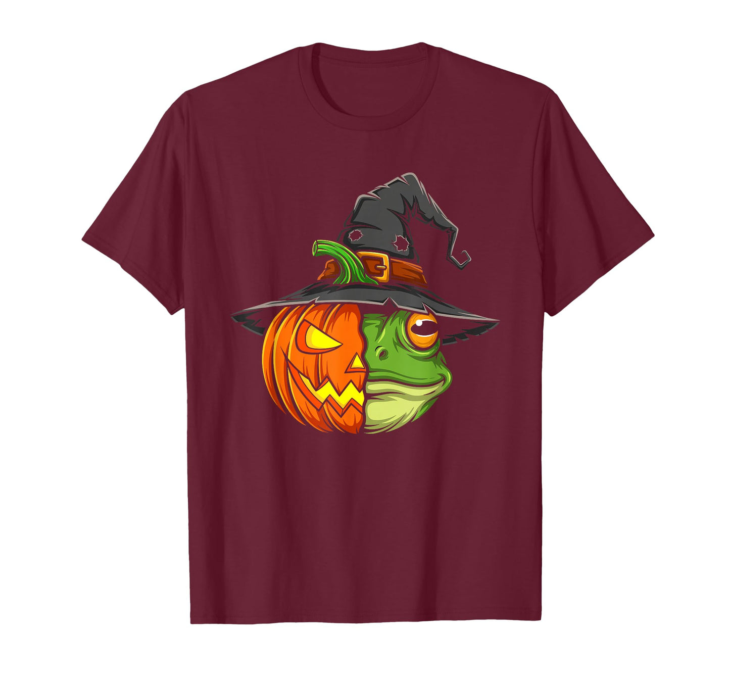 Frog Pumpkin Jack O Lantern Halloween Kids Mens Womens T-Shirt