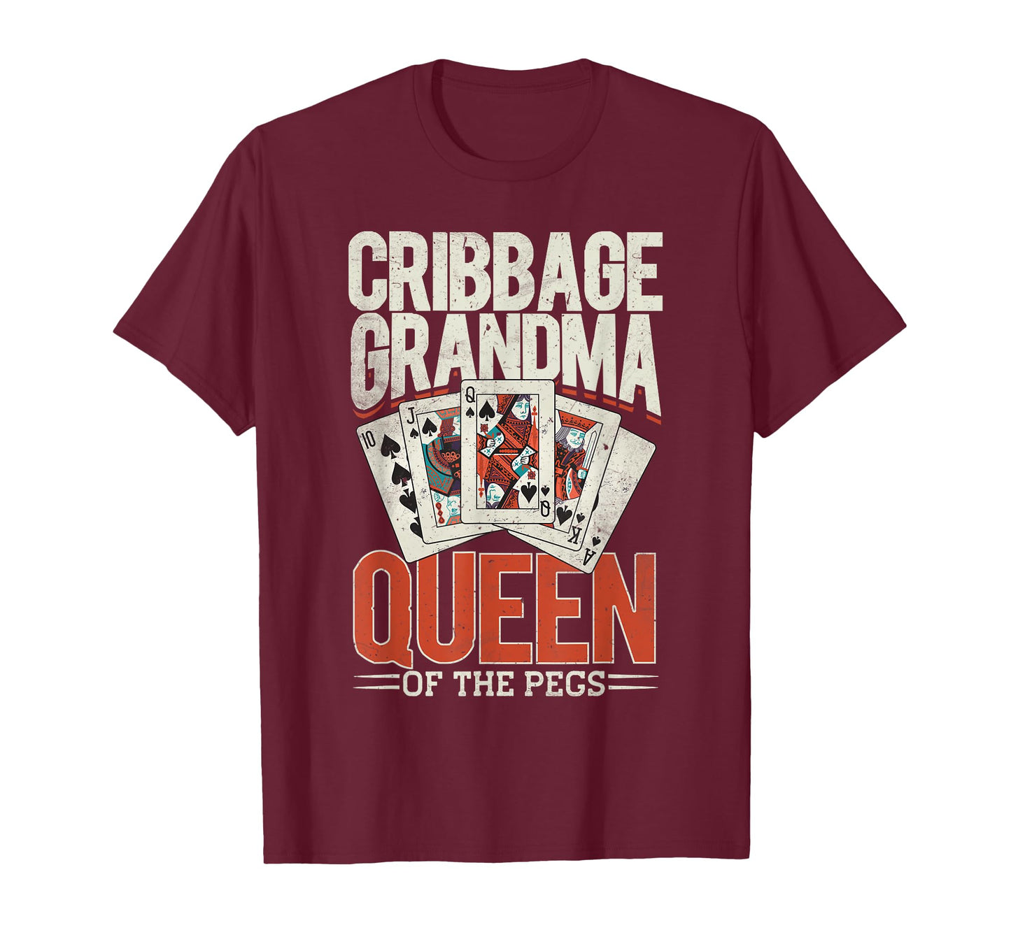 Cribbage Board Game Grandma Granny Queen Cribbage Player T-Shirt