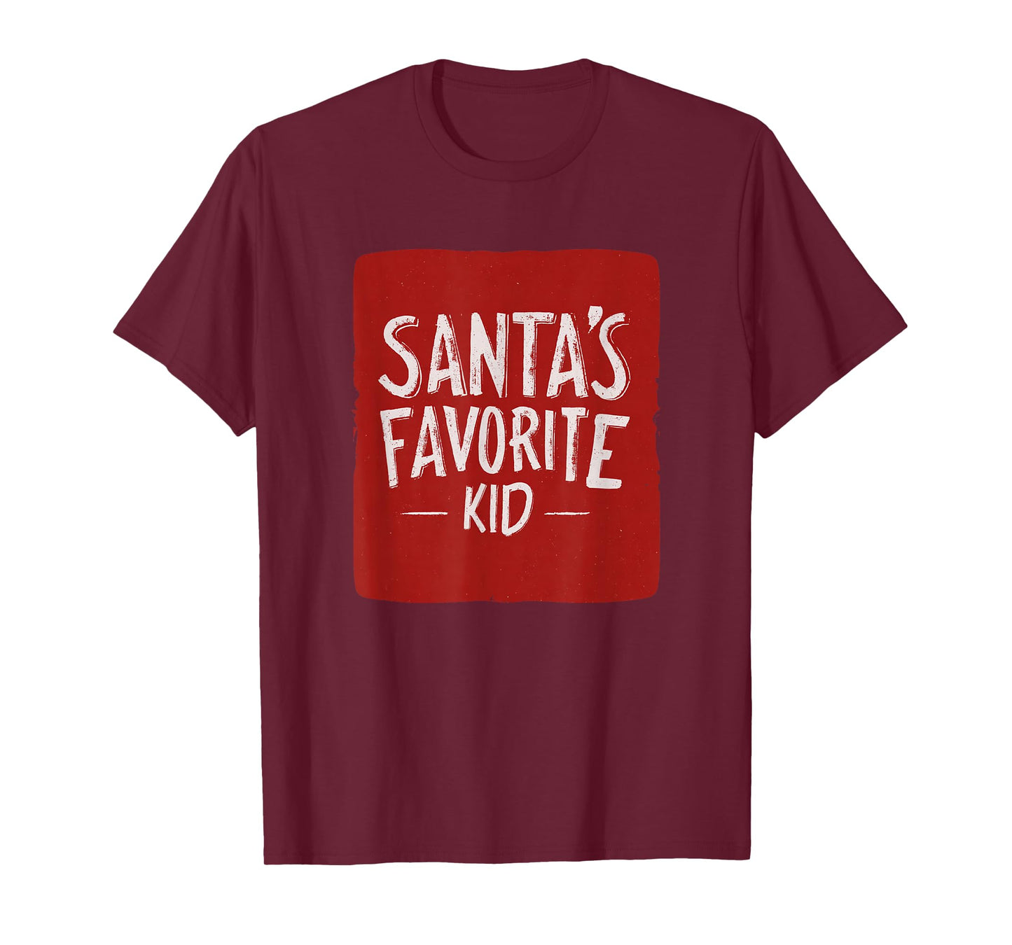 Cute Santa's Favorite Kid Statement T-Shirt