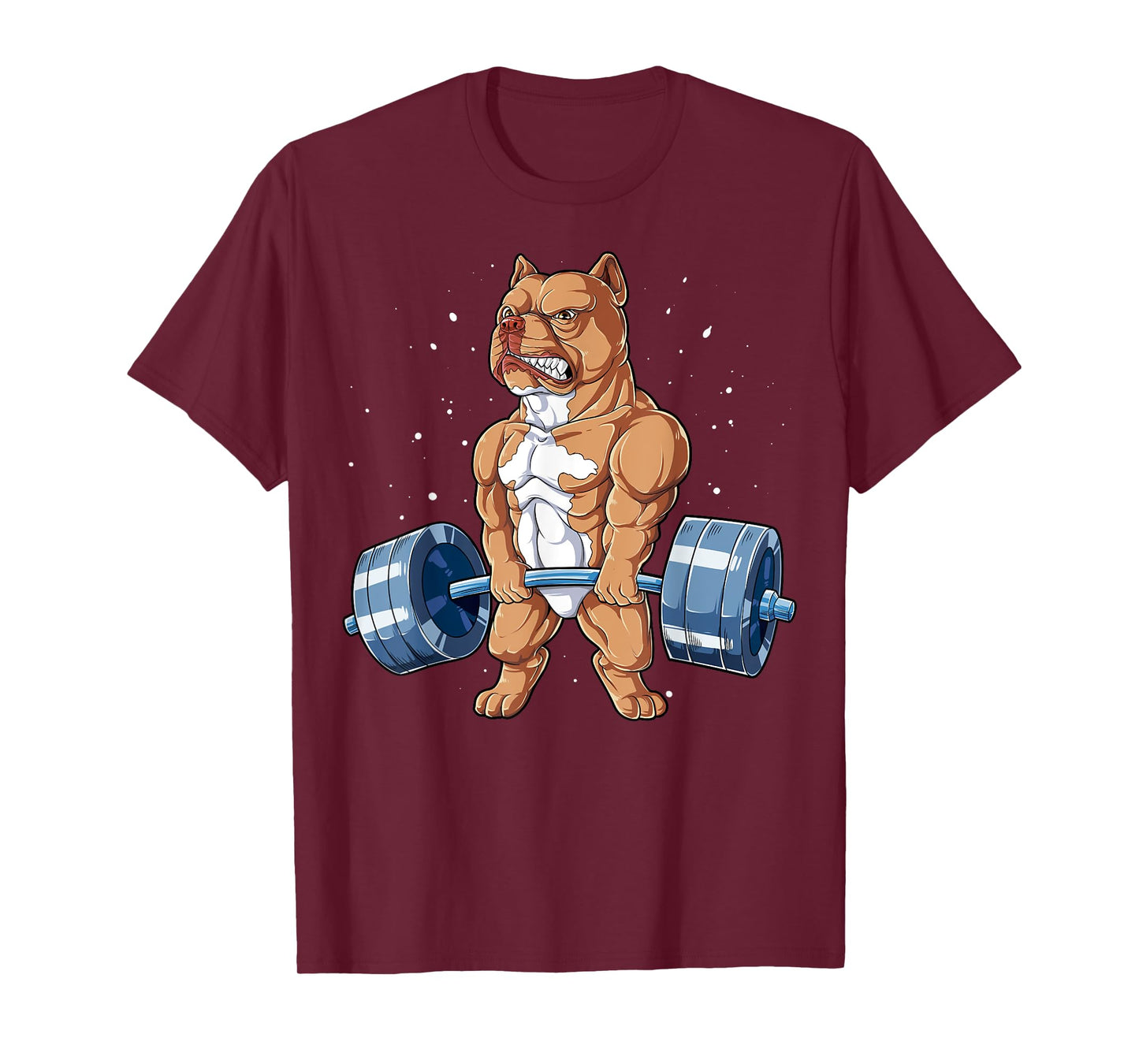 Pit Bull Weightlifting Funny Deadlift Men Fitness Gym Gifts T-Shirt