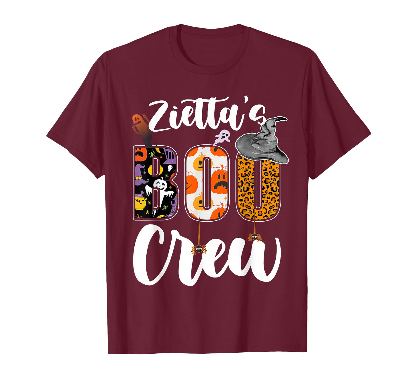 Zietta's Boo Crew Halloween Aunt Nephew Niece Matching T-Shirt