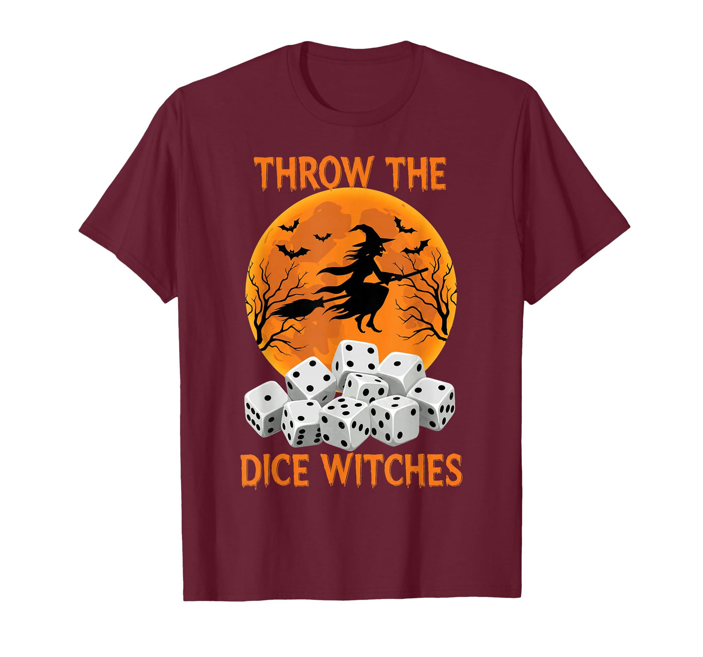Halloween Bunco Throw The Dice Witches Bunco Dice Game Women T-Shirt