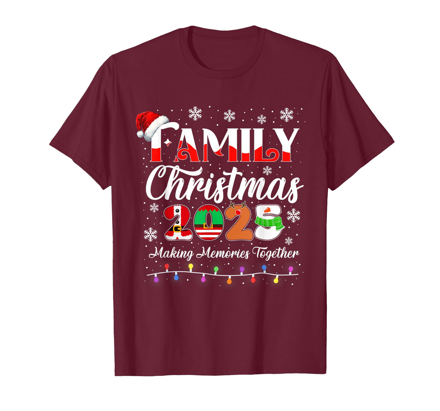 Family Christmas 2025 Matching Outfit Xmas Squad Santa T-Shirt