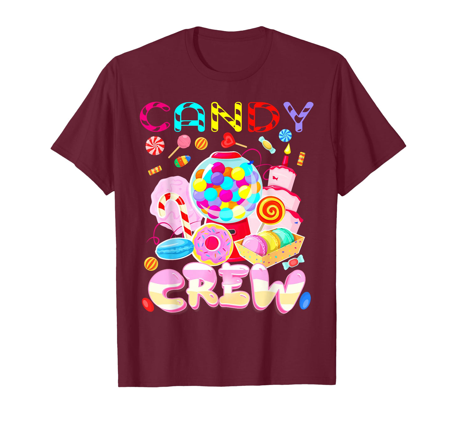 Candy Land Candy Crew Party Halloween Costumes Adult Women T-Shirt