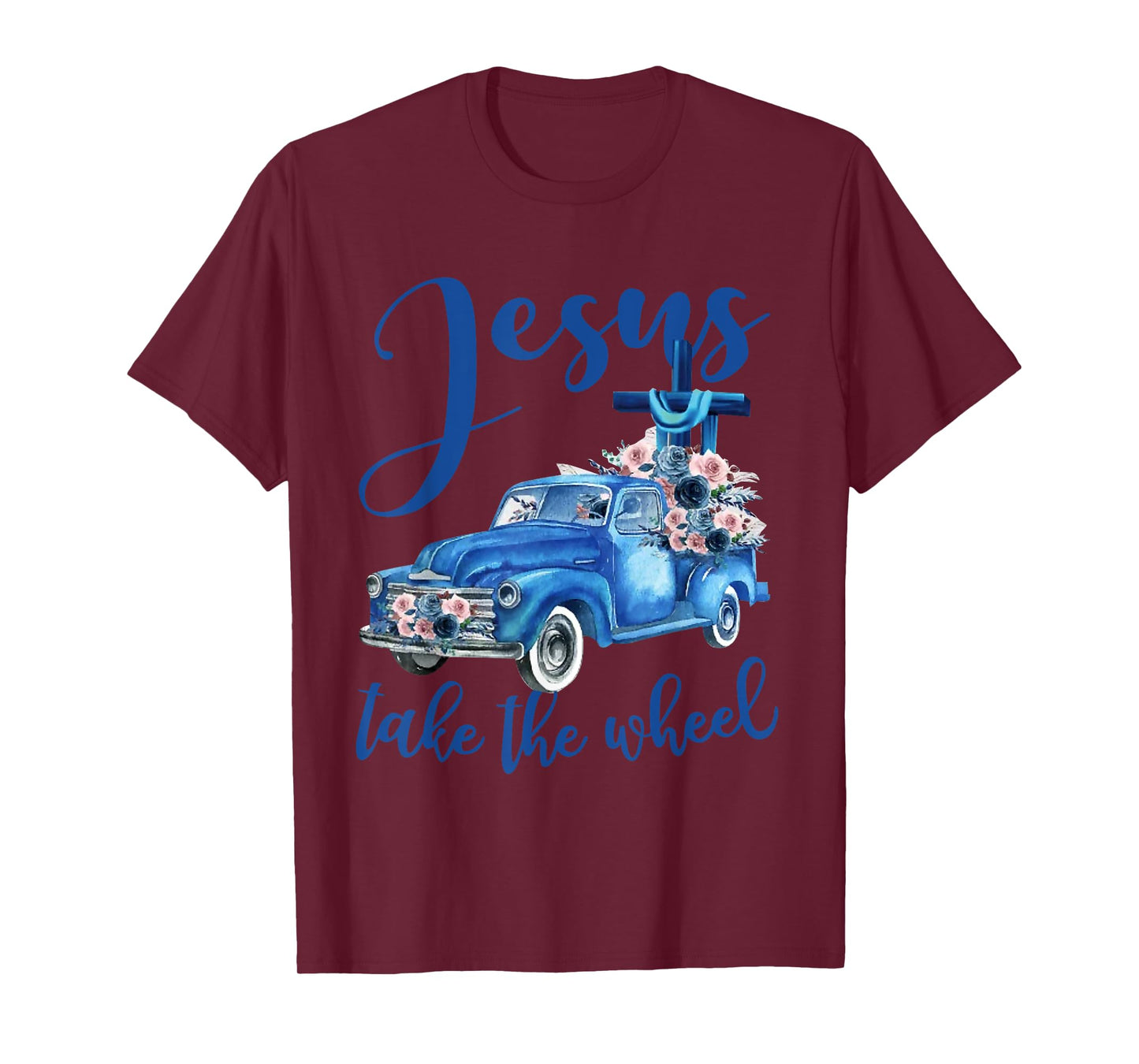 Jesus take the wheel Trucker Christian Religious T-Shirt