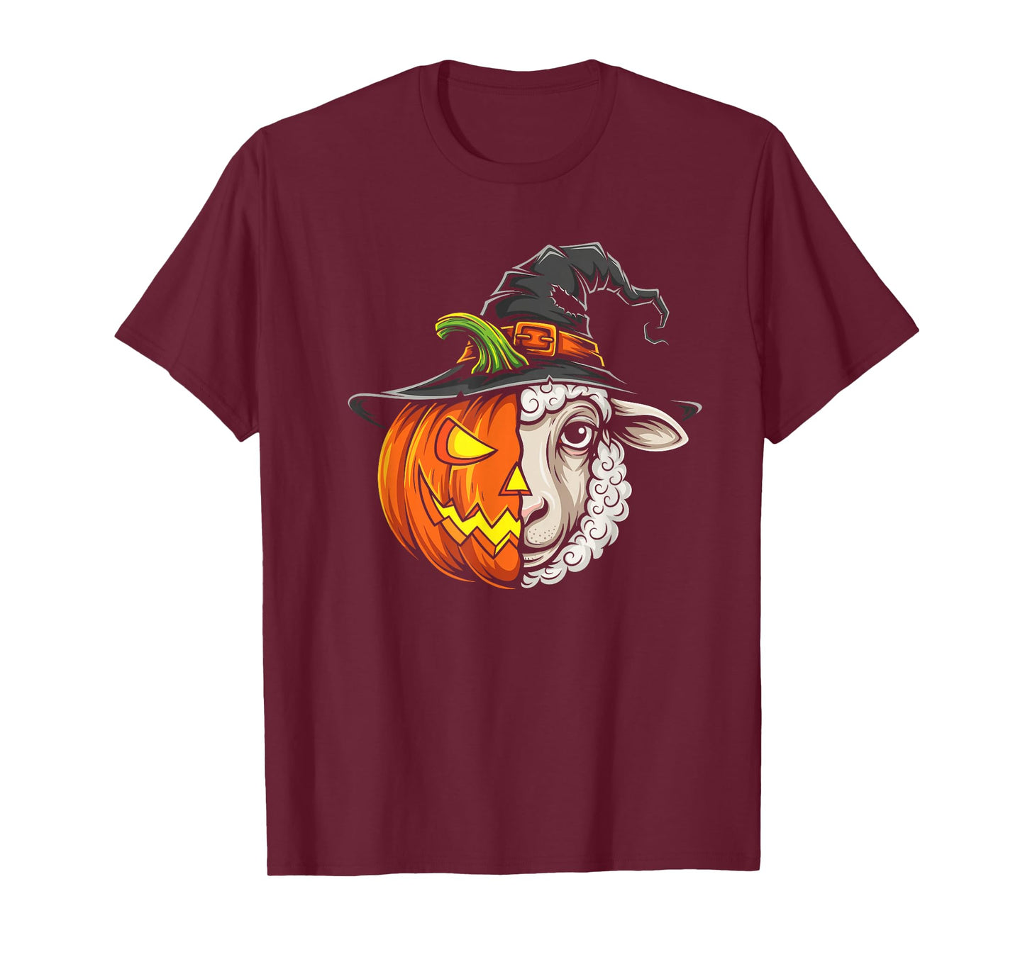 Sheep Pumpkin Jack O Lantern Halloween Kids Mens Womens T-Shirt