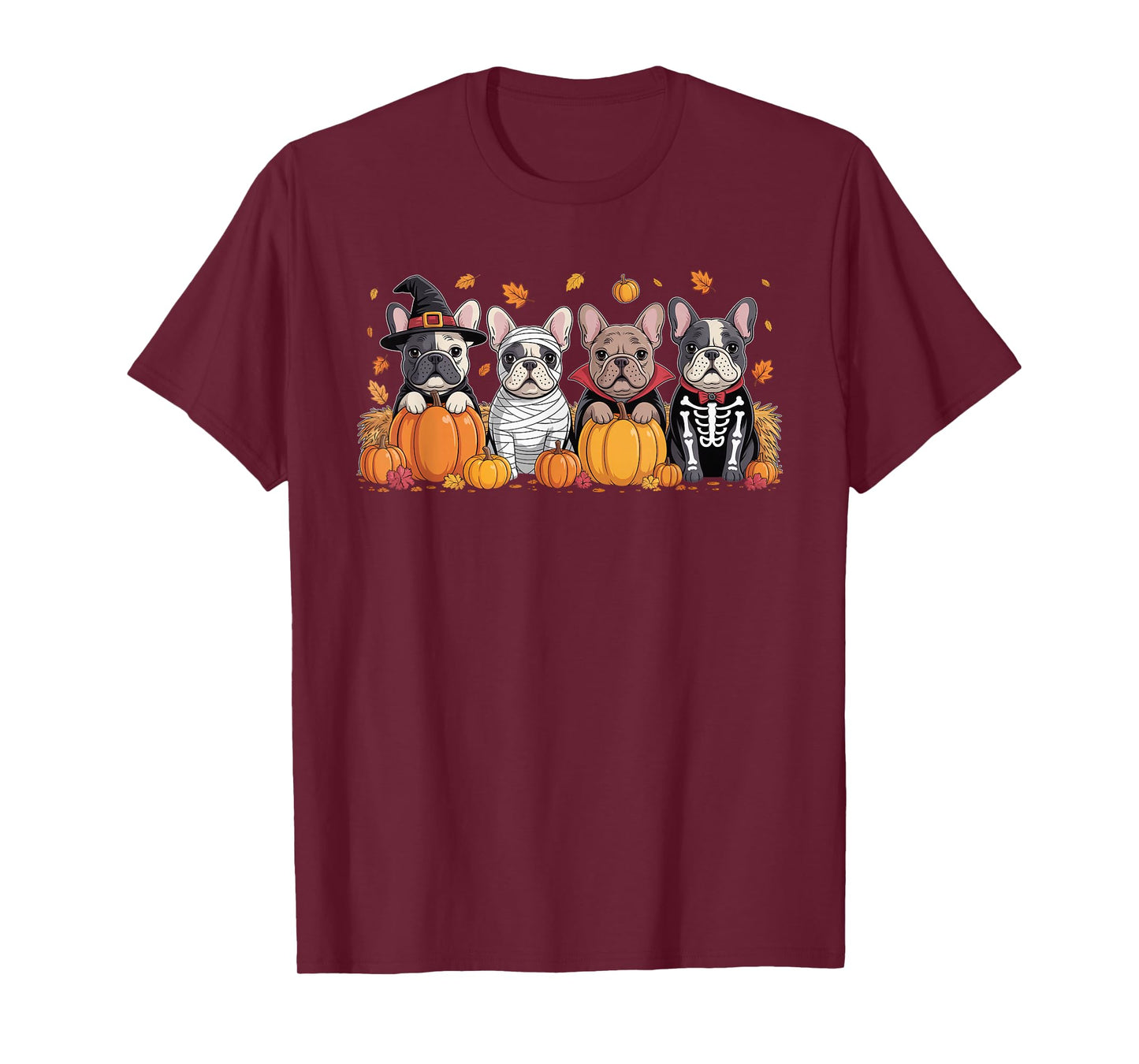 Funny French Bulldog Halloween Party Dogs Trick or Treat T-Shirt