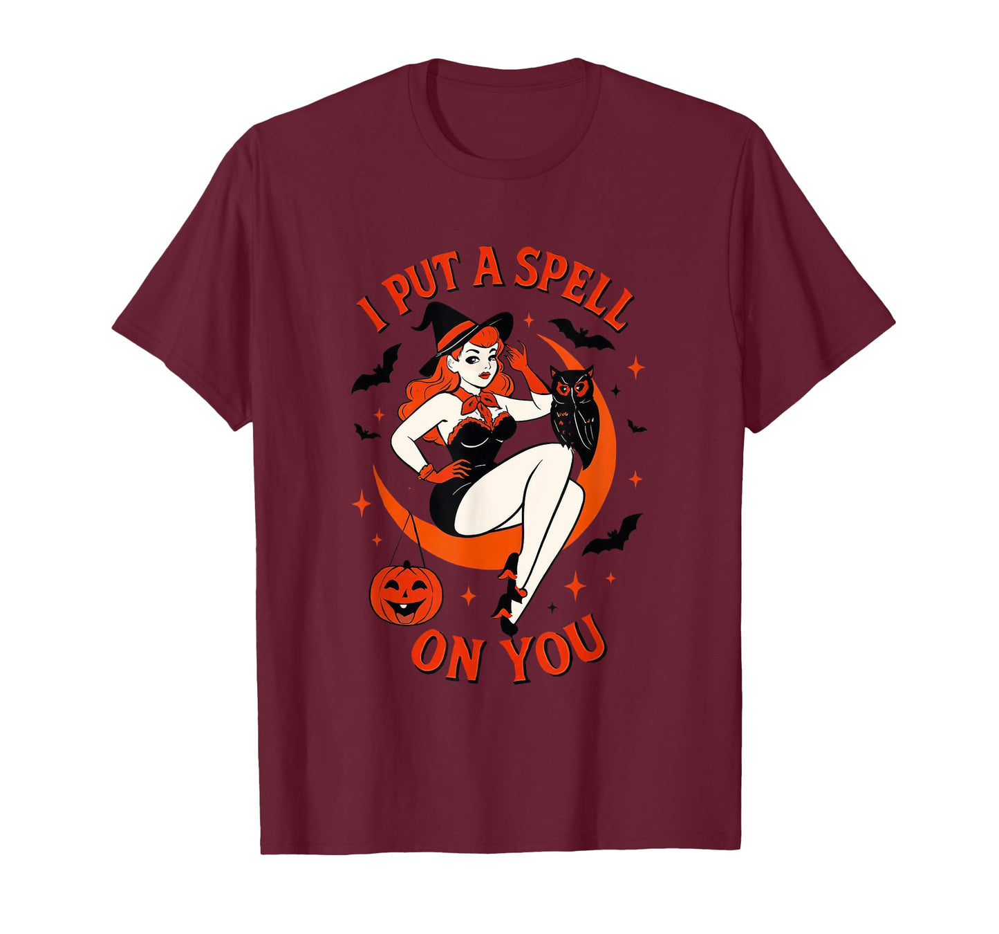 I Put A Spell On You Retro Witch T-Shirt