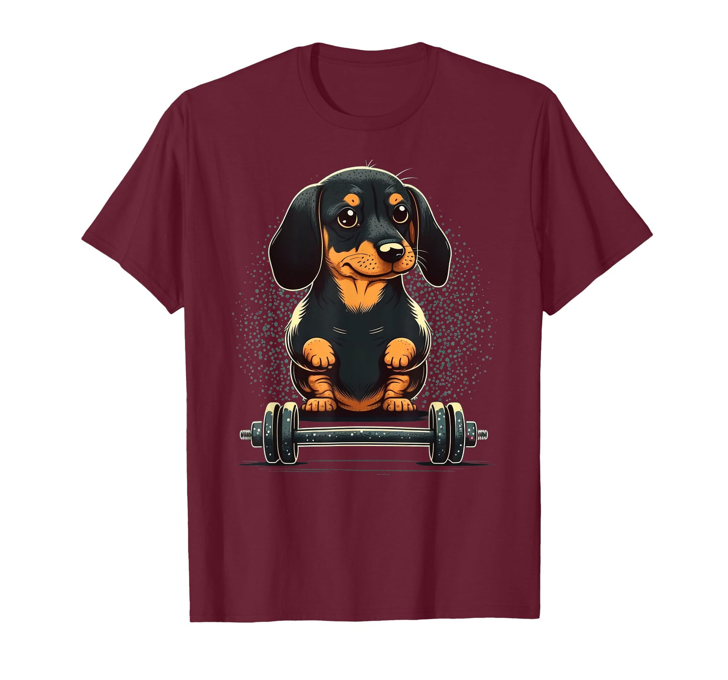 Dachshund Weightlifting Funny Fitness Gym Dachshund T-Shirt