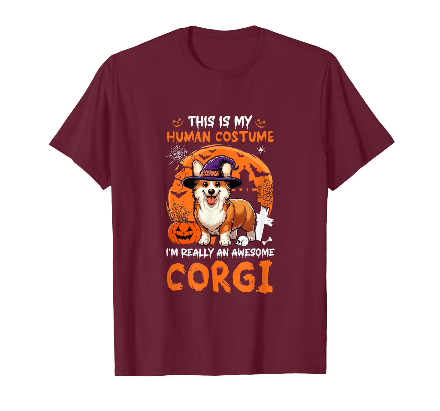 Human Costume Proud Awesome Corgi Halloween Dog Owner Lover T-Shirt