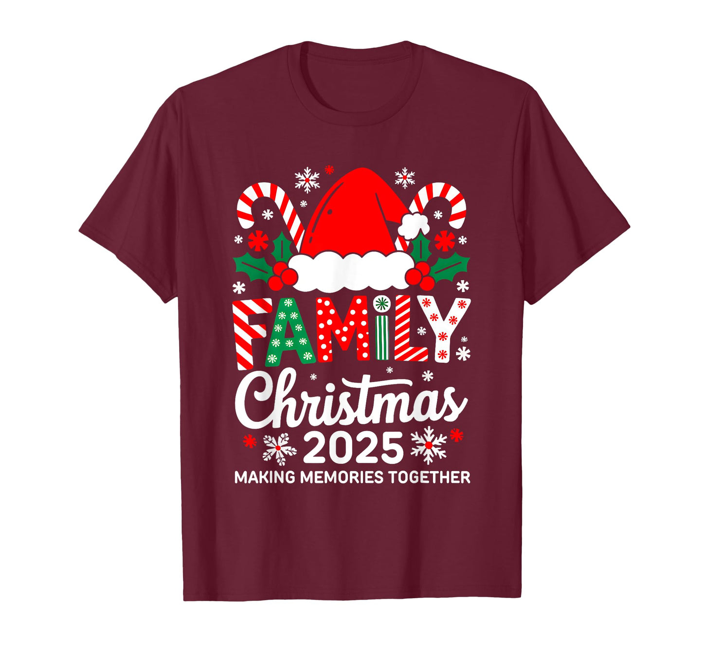 Family Christmas 2025 Matching Costume Together Xmas Squad T-Shirt