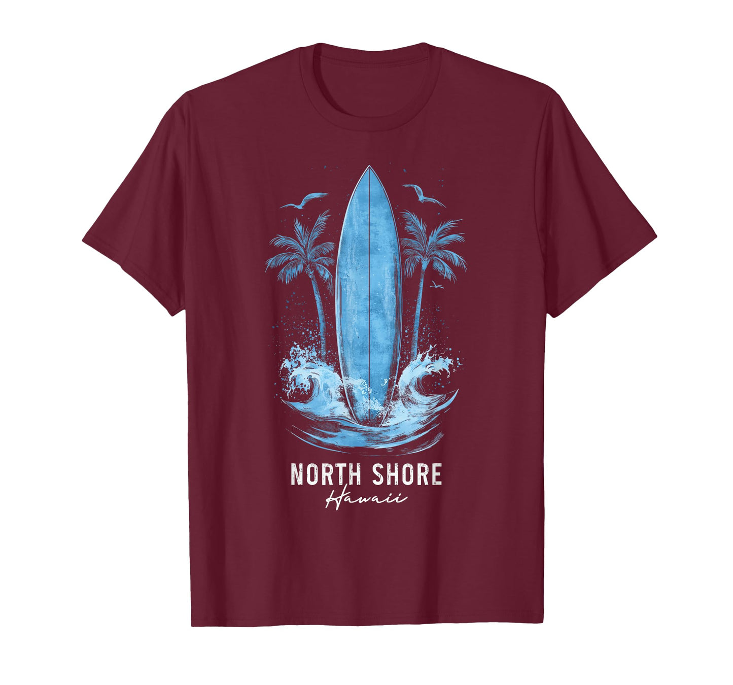 North Shore Oahu Hawaii Vintage Surf Beach Surfer Souvenir T-Shirt