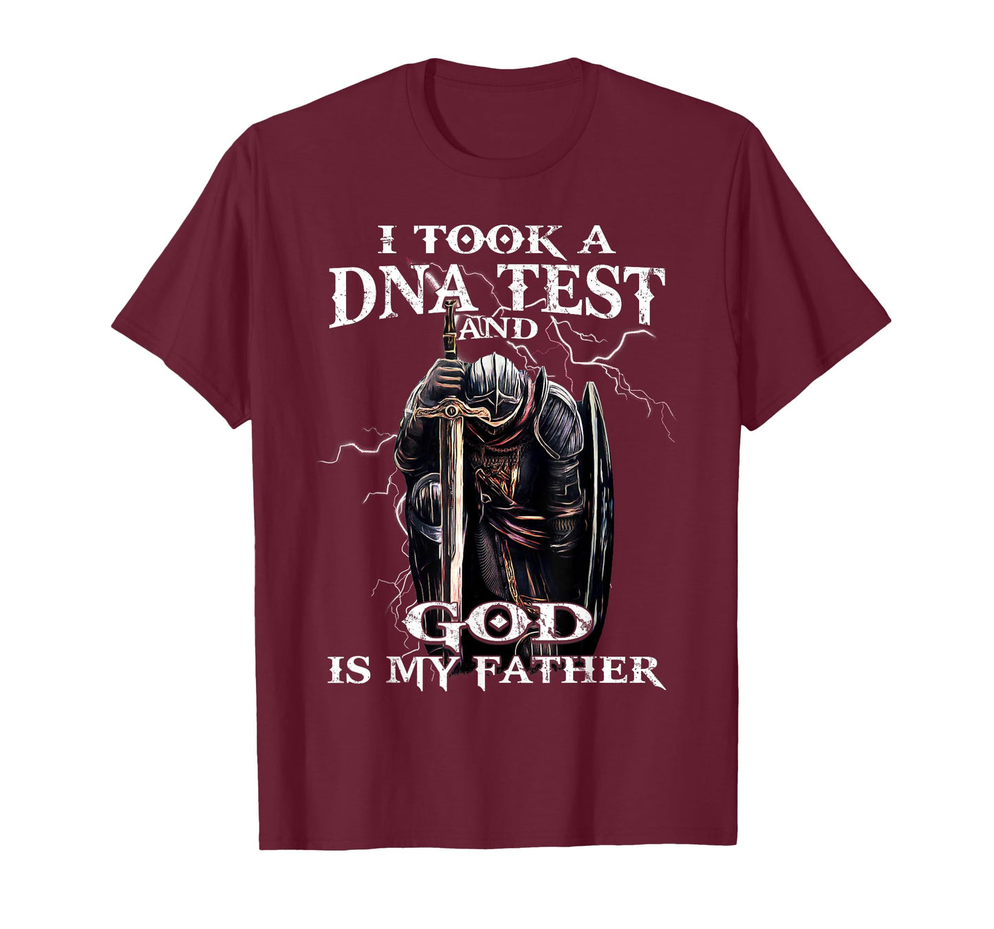 Knights Templar God is My Father Crusader Warrior Bible T-Shirt