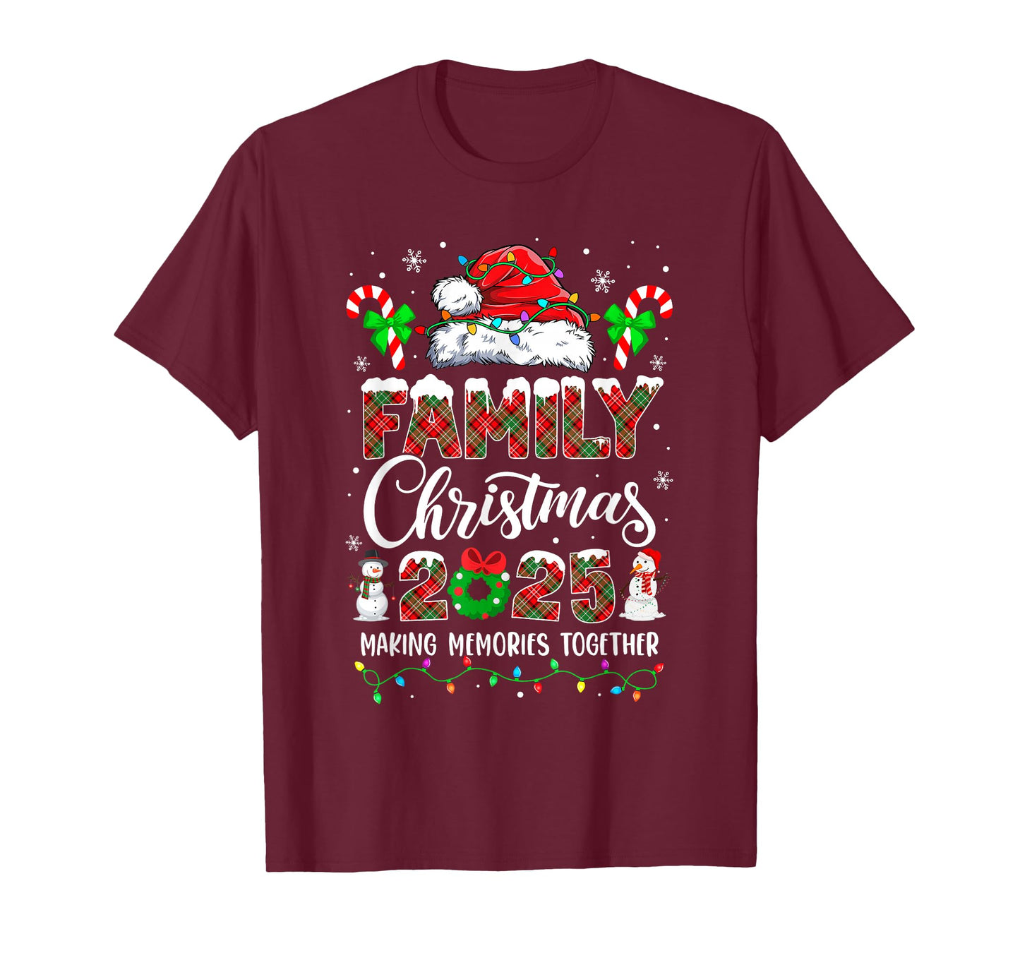 Family Christmas 2025 Funny Matching Squad Santa Xmas T-Shirt