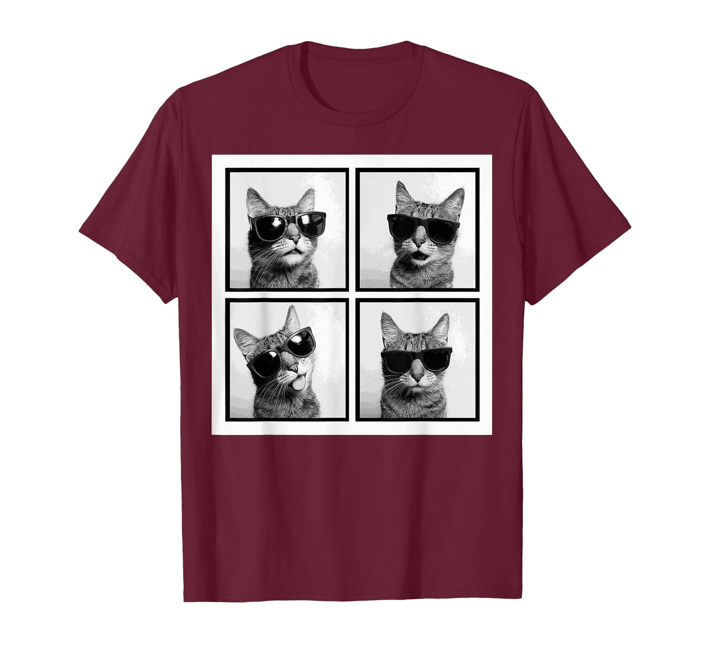Funny Graphic Cat Photobooth Selfie Funny T-Shirt