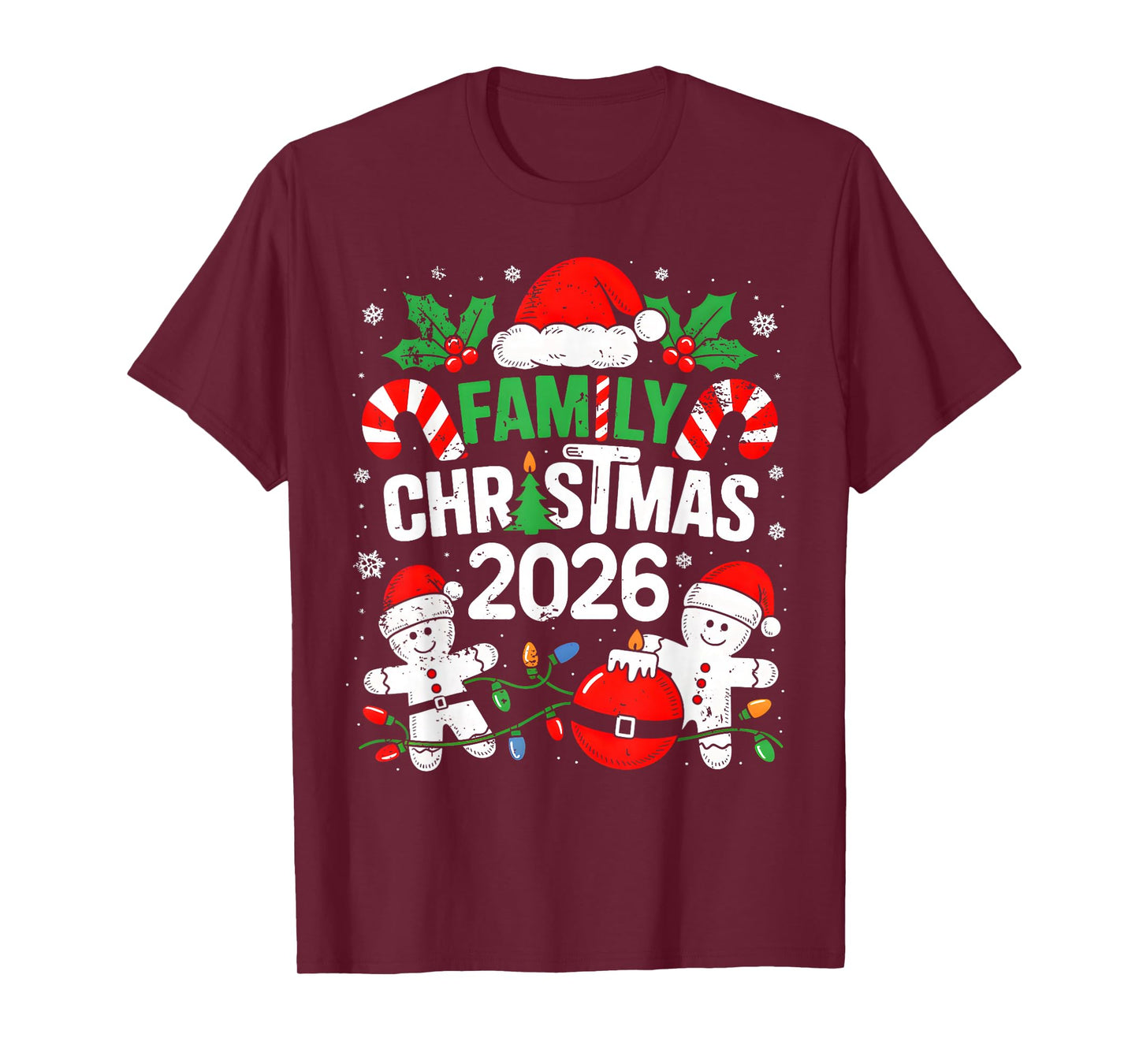 Christmas 2026 Family Matching Costume Team Santa Elf Squad T-Shirt