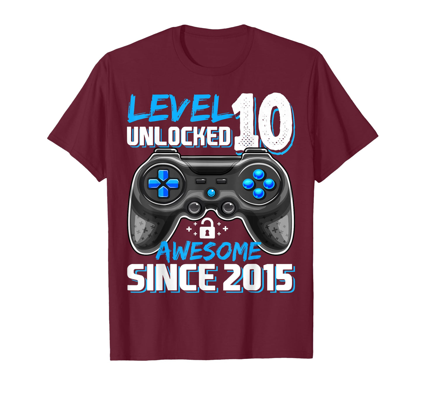 10th Birthday Boy Level 10 Gamer 10 Year Video Game Party T-Shirt