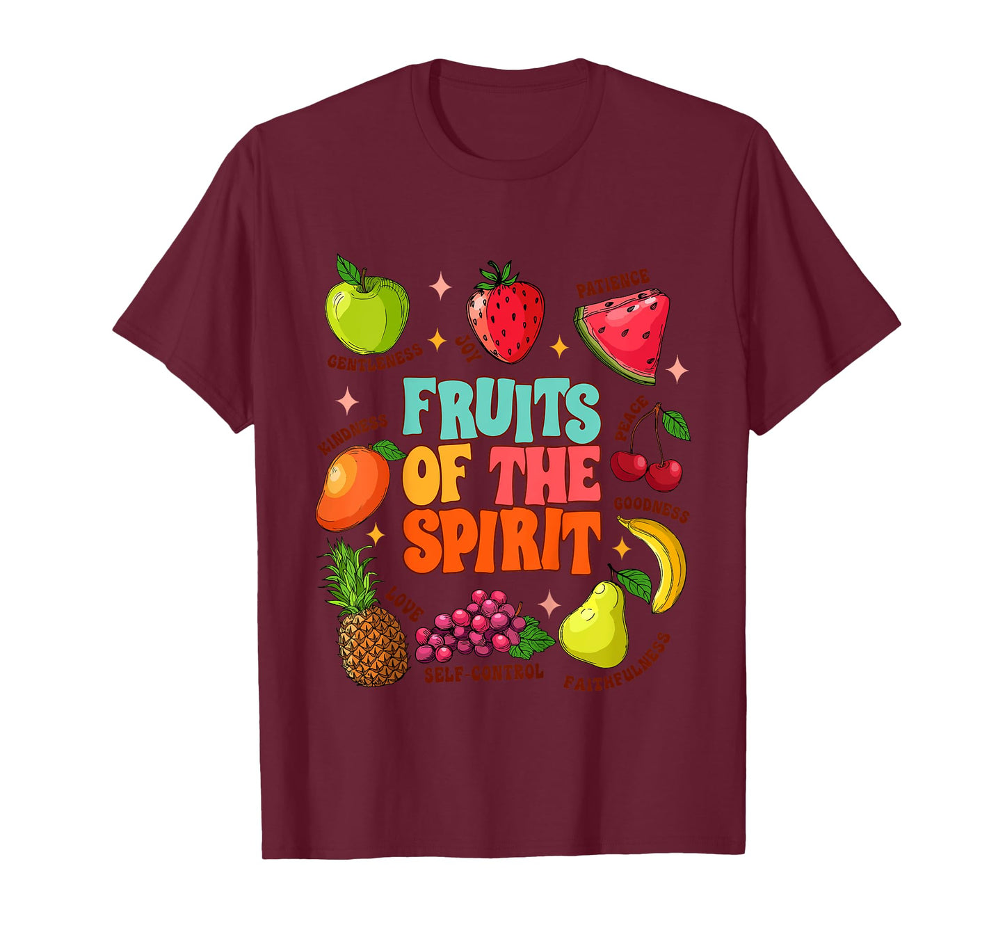 Kids Cute Christian Religious Baby Girl Boy Fruits Of The Spirit T-Shirt