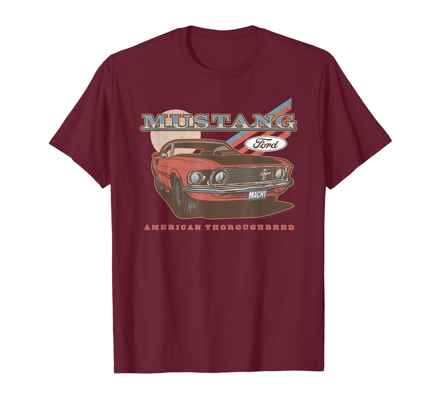 Ford - Red Mustang American Thoroughbred T-Shirt