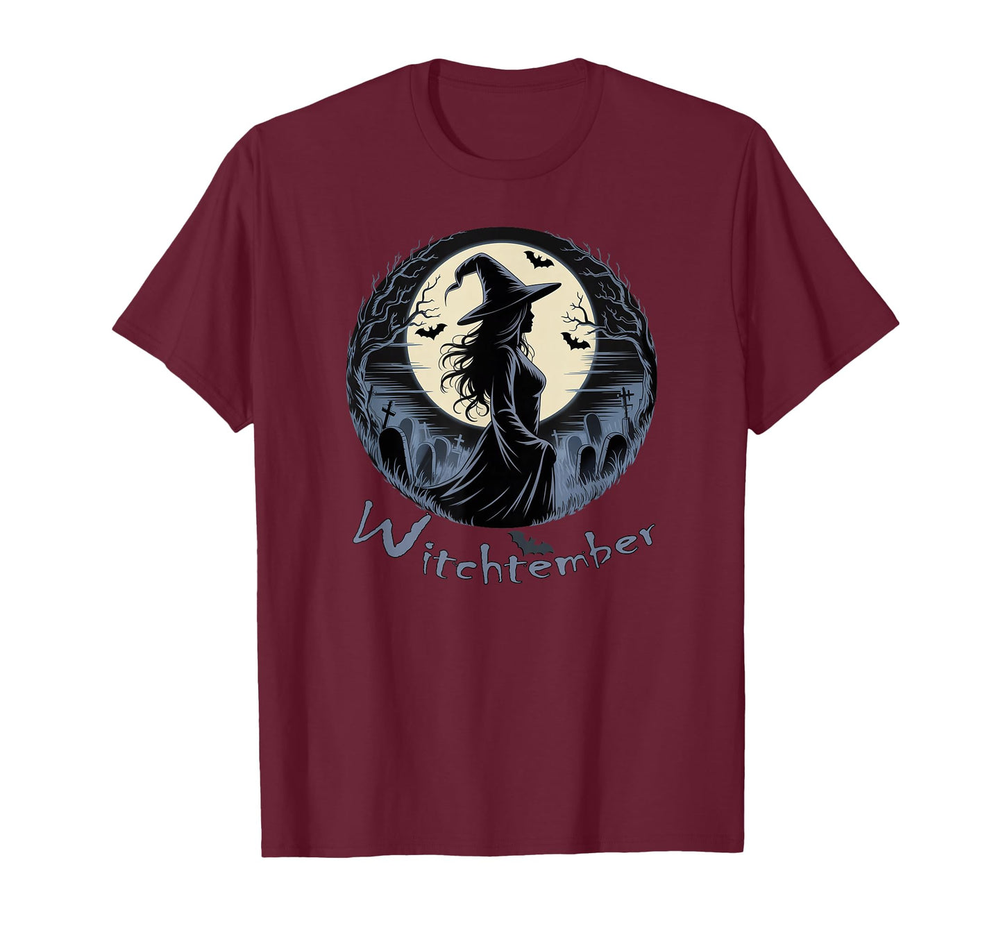 Witch Full Moons Graphic Graveyard Witchy Halloween T-Shirt