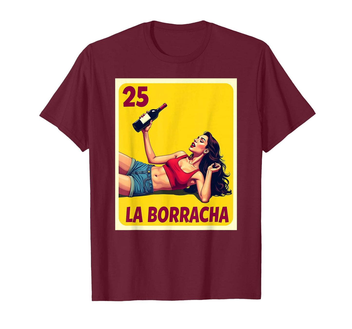 La Borracha Card Mexican Lottery Card T-Shirt