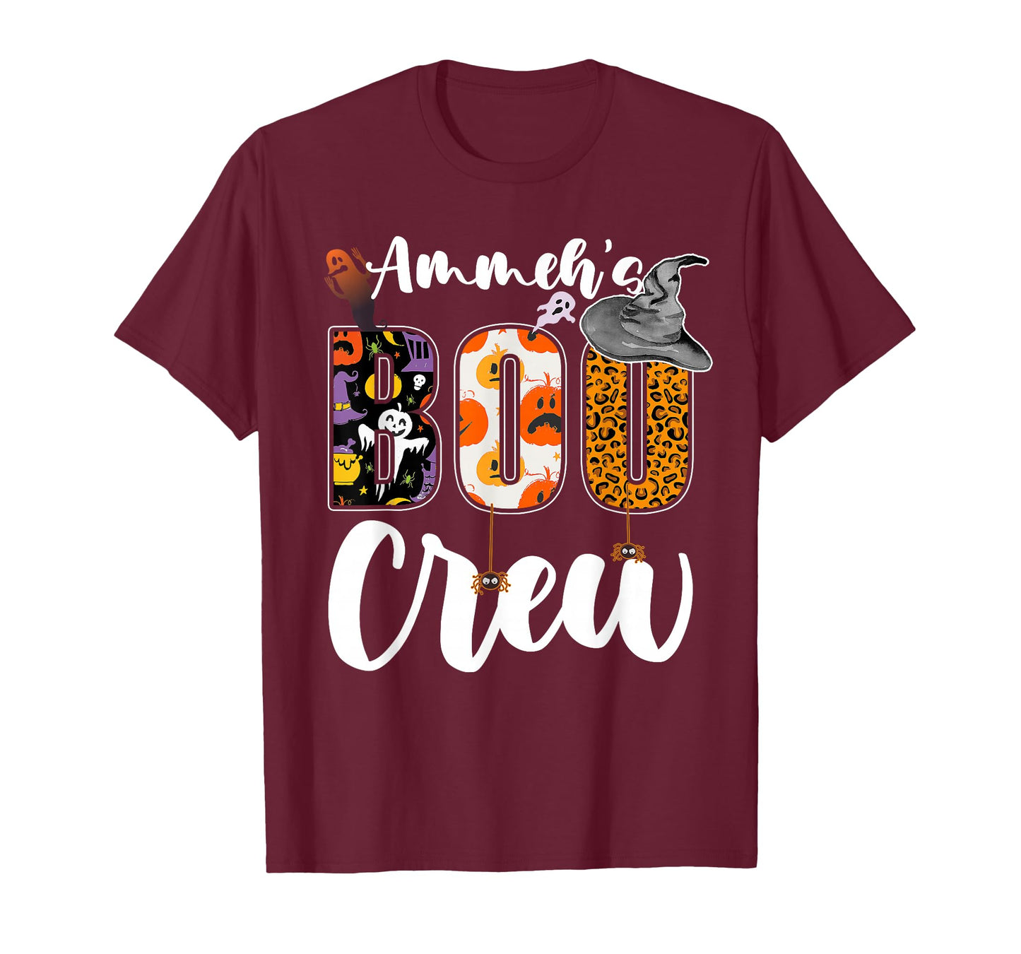 Ammeh's Boo Crew Halloween Aunt Nephew Niece Matching T-Shirt