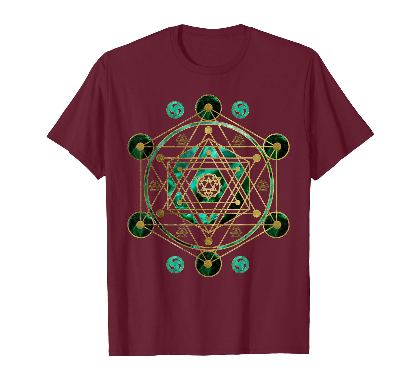 Vintage Metatron Sacred Geometry Retro Spiritual Yoga T-Shirt
