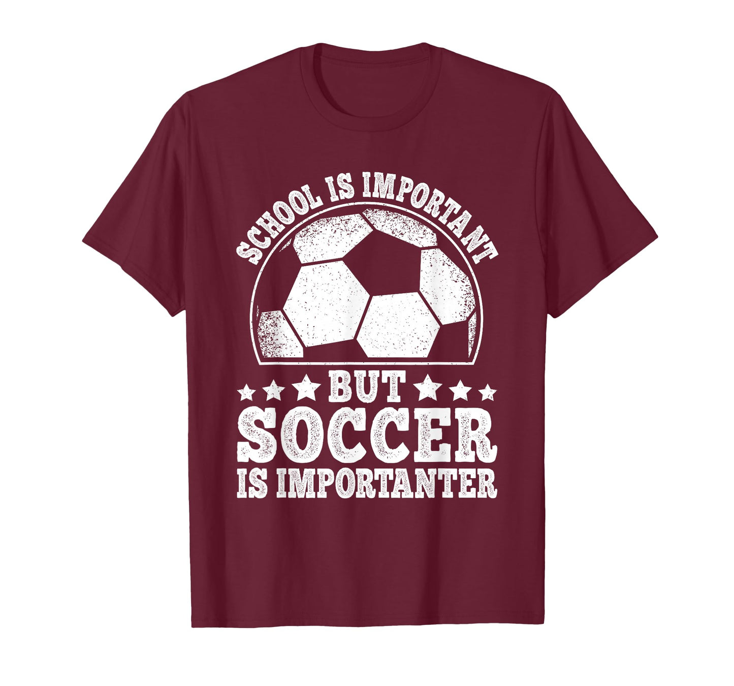School Is Important But Soccer Is Importanter Soccer Boys T-Shirt