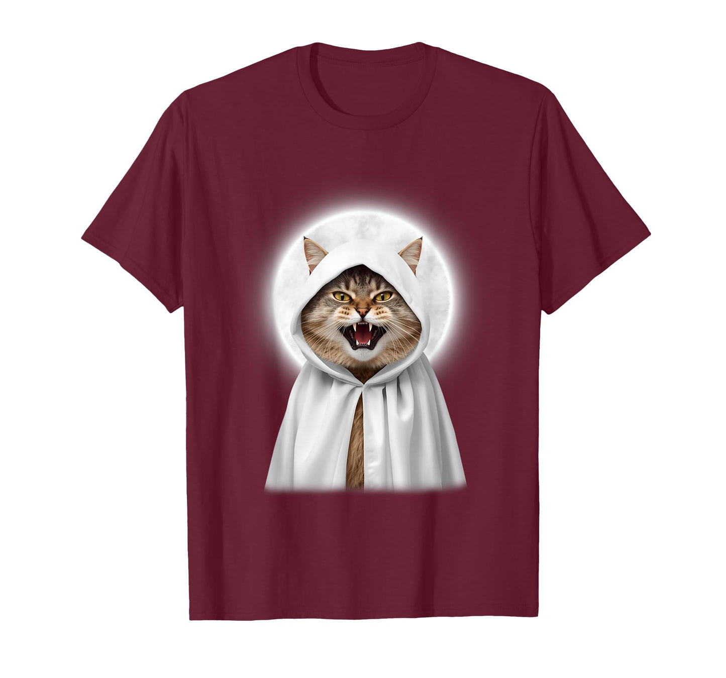 Cute Funny Wizard Cat Ghost Weird Kitten Meme Halloween T-Shirt
