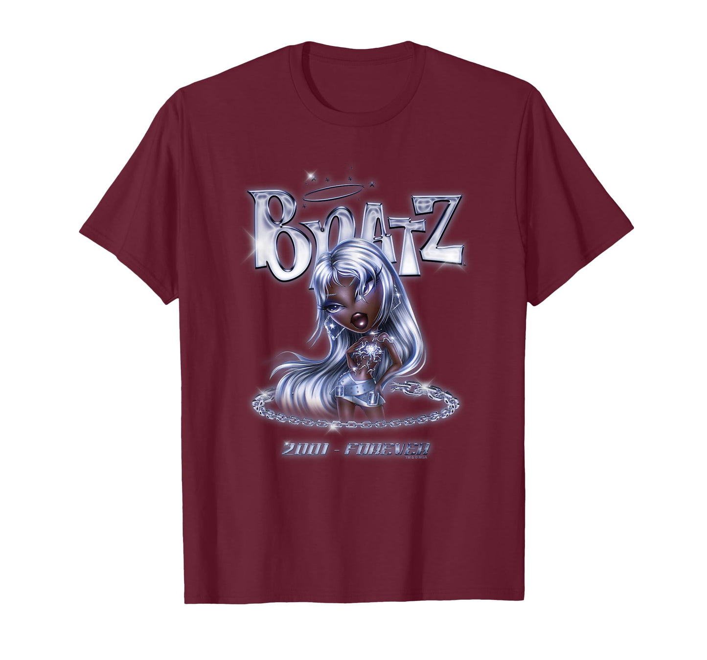 Bratz 2001 - Forever Felicia Silver Chains Vintage Logo T-Shirt
