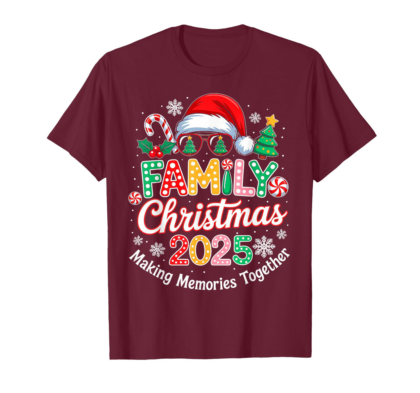 Family Christmas 2025 Christmas Squad Xmas Matching Pajamas T-Shirt