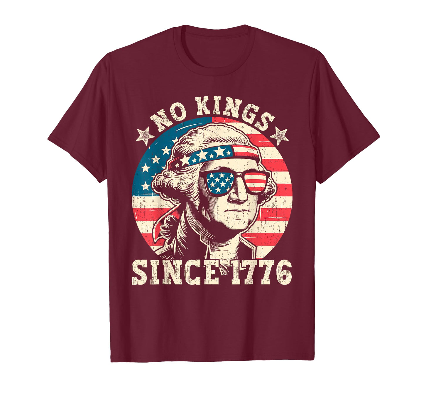 4th Of July No Kings Since 1776 American Men Women Kids T-Shirt