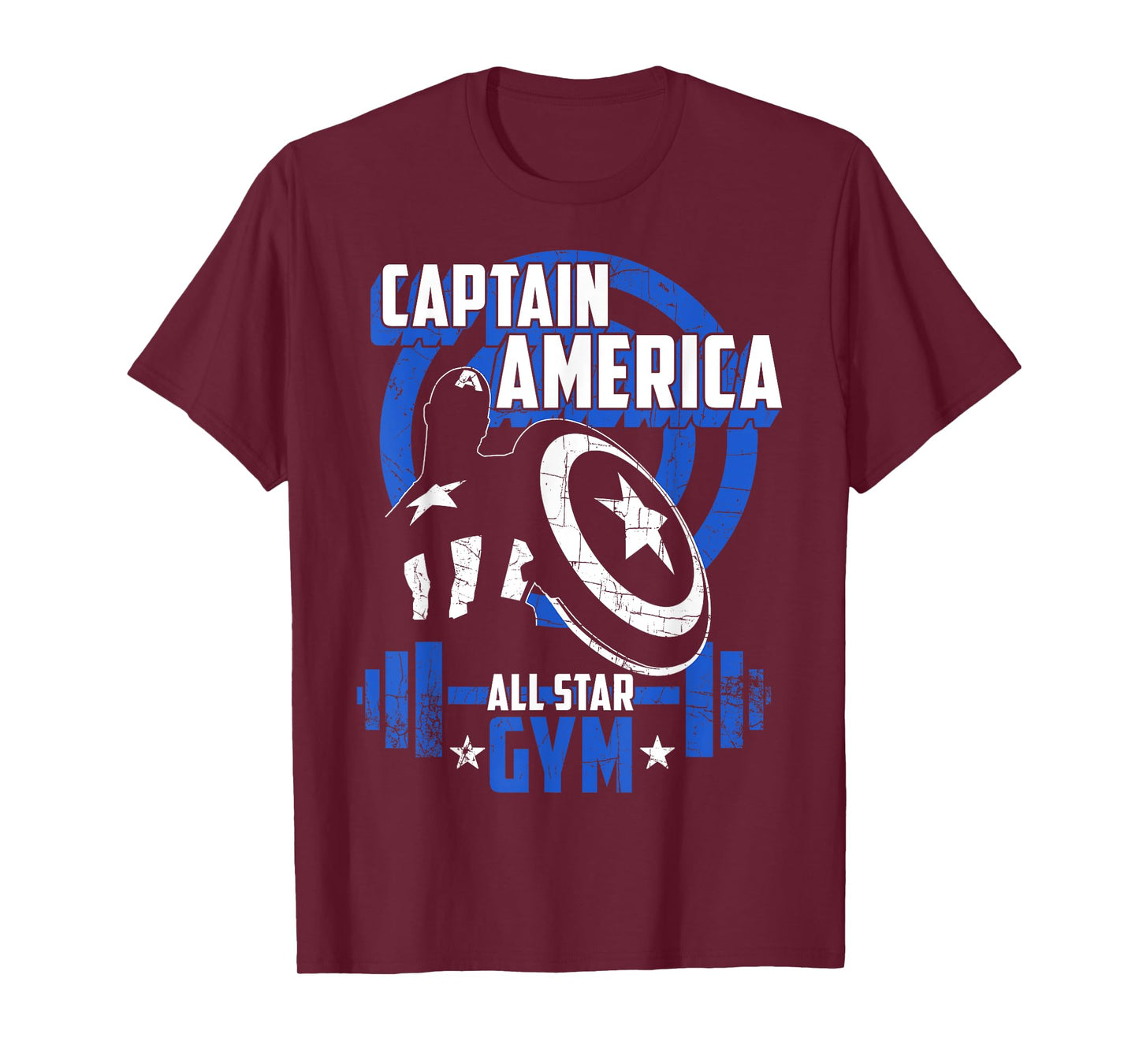 Captain America All-Star Gym Silhouette Hero T-Shirt T-Shirt