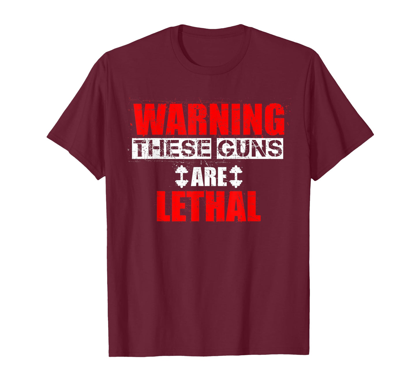 Lethal Guns | Funny Fitness Gym Workout Bodybuilding T-Shirt
