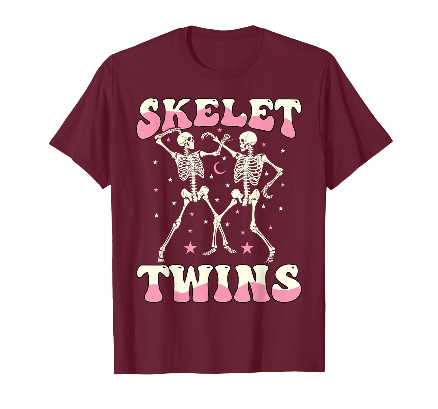 Skeletwins Dancing Skeletons Matching Halloween Twin Girls T-Shirt