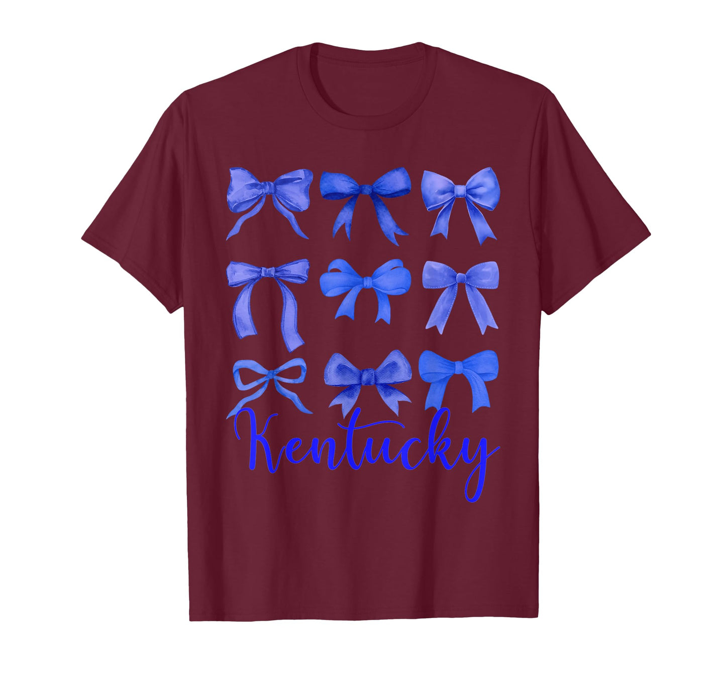 Blue Bow - Kentucky Women Toddler Girls Kids Sister Niece T-Shirt